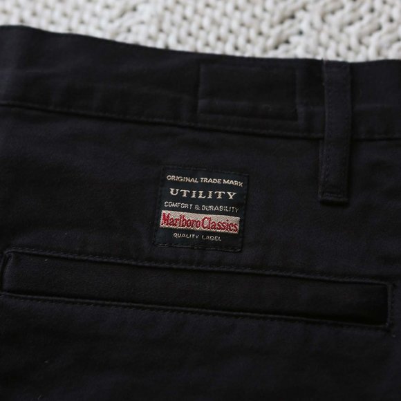 Marlboro Classics Men's Pants 31X34 NWT VTG Black - Picture 3 of 8